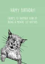 animals squirrel Birthday Card 18442 created by Lara Hallam