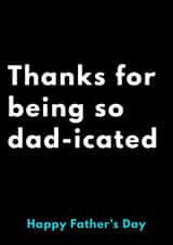 Dedicated Dadicated Father's Day Card 12022 created by JESSICArds