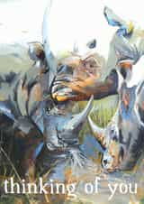 rhino thinking of you Card 43185 created by Michelle Offerman