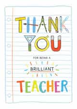 Thank you Brilliant Teacher created by Helen Thompson