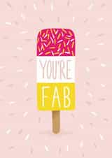 you're fab Thank You Card 18550 created by Rock Paper Scissors