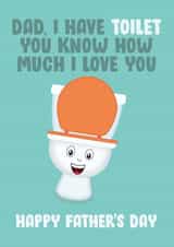 toilet know Father's Day Card 41379 created by James  Steer