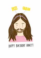 Fun Birthday Card - Jonathan Van Ness - Yass Queen created by Corrin Strain