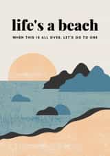 beach go Just because Card 43240 created by Grad School Stationer