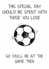 The perfect card for the football lover!  created by Sahara Designs