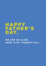 Therapy Bill Father's Day Card created by Elaine Miles