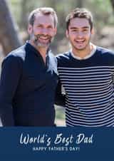 Personalised Father's Day Photo Card created by thortful Designs - photo-world-best-dad pc Father's Day Personalised Photo Card 18522
