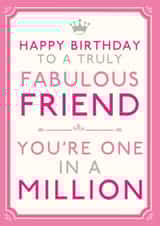 fabulous friend Birthday Card 18246 created by Hotchpotch 
