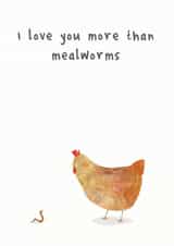 mealworms more than Love & Friendship Card 43288 created by Hidden Tales