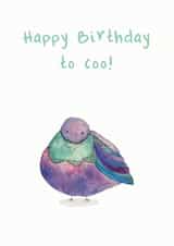 coo bird Birthday Card 18675 created by Hidden Tales