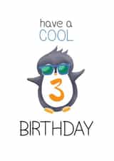 3rd child Birthday Card 17960 created by Bev O'Connor || @oconnordesign