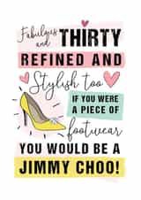 THIRTY 30 Birthday Card 15212 created by Mad Philomena