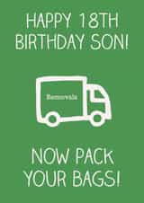 18th removals Birthday Card 18195 created by IWB Designs