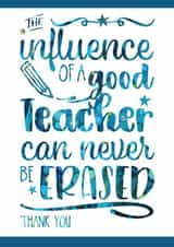 teacher influence Thank You Card 17439 created by Deer and Sparrow