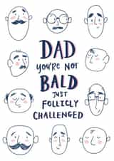 Bald Dad Father's Day Card created by Michelle Robyn