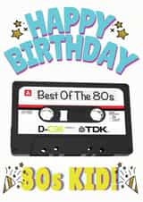 80s kid Birthday Card 13070 created by ShortRound888