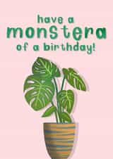 Monstera Birthday created by Dizzie Bee UK