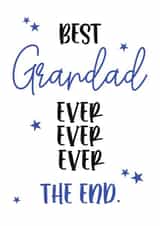 best grandad Father's Day Card 12881 created by JJ & Roo
