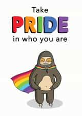 Pride Gay Card 31673 created by Bronte Laura Illustration