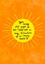 sunshine sun Just because Card 18362 created by We Are Floofy