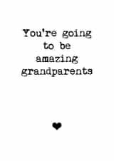 Amazing new grandparents card created by Audrey & Coco