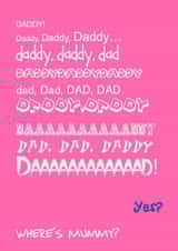 Dad Fathers Card 24300 created by Ha! Go on then