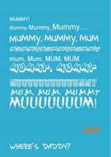 Mummy Daddy Mothers Day Card 24302 created by Ha! Go on then