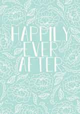 Blue - happily ever after card created by Hen Overton Designs