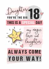18 DAUGHTER Birthday Card 15221 created by Mad Philomena