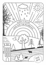 rainbow colour in Just because Card 2426 created by Pippa Race