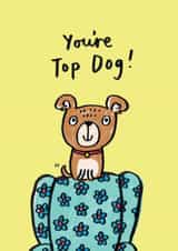 Top dog Congratulations Birthday Card 18302 created by Jenny Seddon