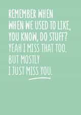 Missing you Quarantine Card created by Elaine Miles