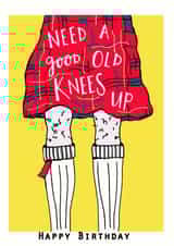 kilt tartan Birthday Card 18891 created by Lucky Lobster Art