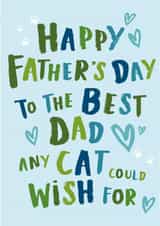 from the cat best cat dad Father's Day Card 43245 created by Poodle Pip