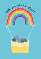 Thank you Rainbow Thank You Card 18779 created by Jennie Moore