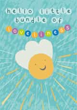 Bundle of Loveliness New Baby Card created by Jennie Moore