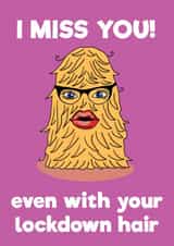 lockdown hair Love & Friendship Card 42983 created by PaperPiranha