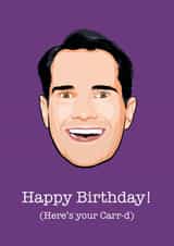jimmy carr comedian Birthday Card 15930 created by Wayne Oliver