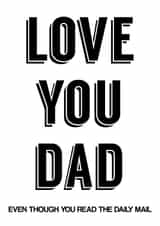 daily mail conservative Father's Day Card 43510 created by Olivia Mendoza