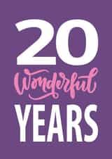 20 20th Anniversary Card 14316 created by Dottie Mottie