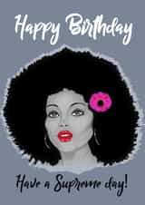 Classic Birthday Card - For Her - Diana Ross created by Stephanie Scala