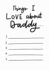 things I love about Father's Day Card 18336 created by Sweetsmith Designs