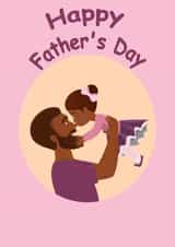 Cute Father's day card for Dad - Daddy's little girl - Dad and daughter 1001 created by Leoni Thimara
