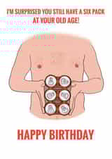beers six pack Birthday Card 19020 created by Mark-Lee Foster