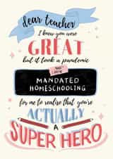 teacher super Thank You Card 42555 created by Michelle Robyn