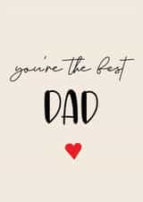 simple the best Father's Day Card 17578 created by Olivia Slater
