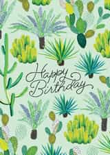 palm trees Birthday Card 18880 created by Jacqueline Colley