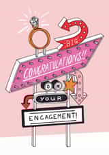 American diner - engagement card created by Jacqueline Colley