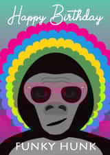 gorilla hunk Birthday Card 19068 created by Leanne Creative