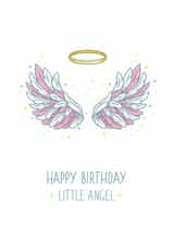 angel cute Birthday Card 19082 created by Evgenia Balchinova